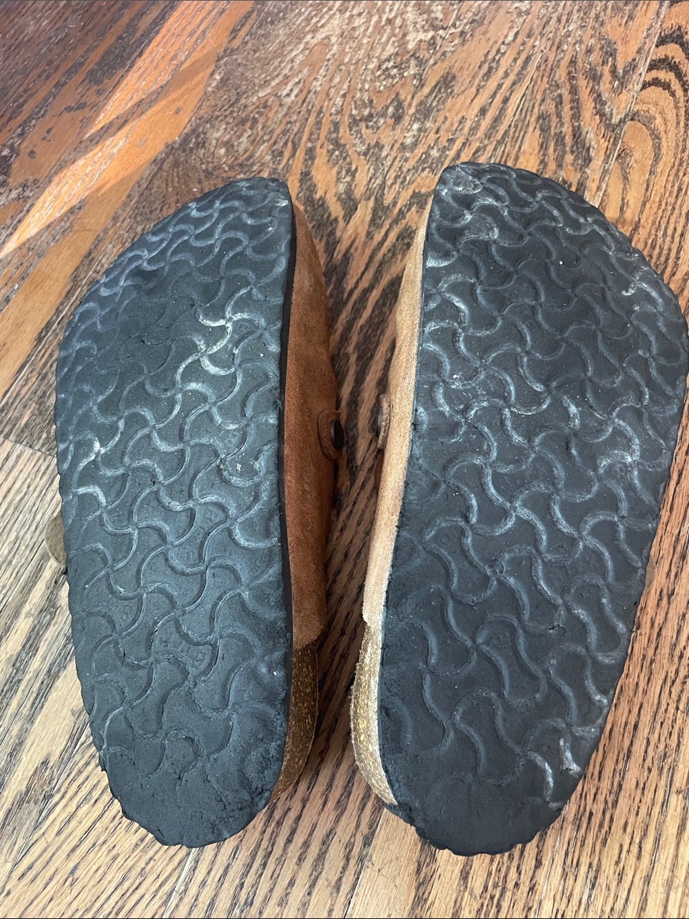 Birkenstock Boston Suede Clogs Taupe Tan Mules Size 38 Regular Fit (wide) - Picture 5 of 10